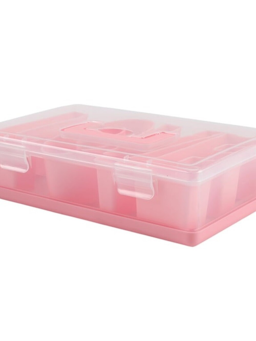 Pink Snackle Box - 4-Compartment Snack Container - Picture 2 of 5